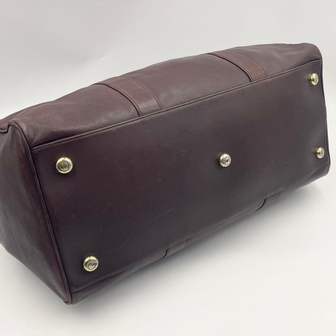 COACH コーチ グラブタンレザー ボストンバッグ　2way 大容量 ブラウン