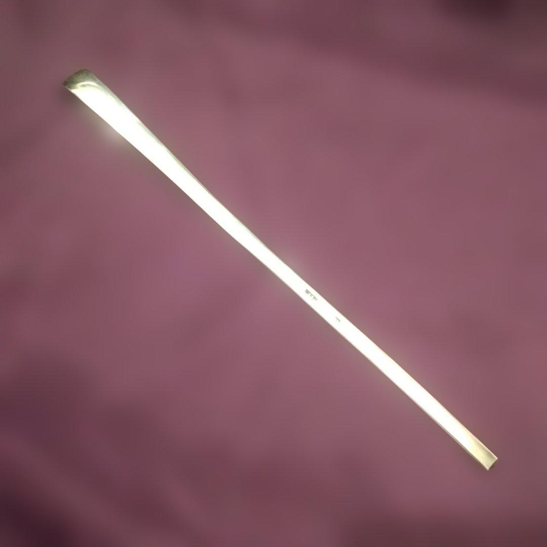 セール　純銀　茶杓　槌目　作家物　21.0g