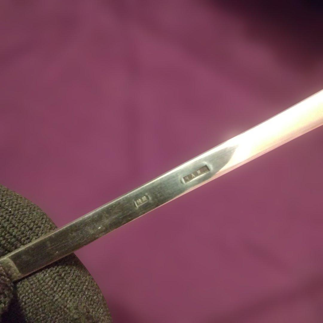 セール　純銀　茶杓　槌目　作家物　21.0g