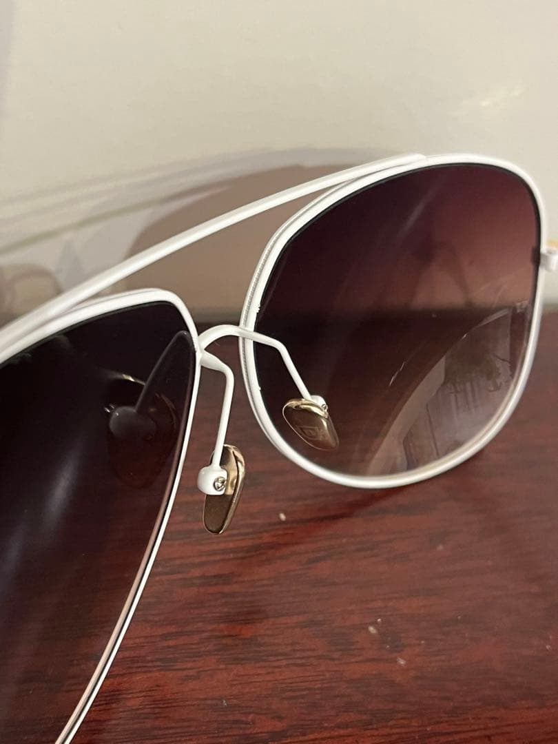 【DITA CONDOR】美品！　サングラス　ホワイト × ゴールド