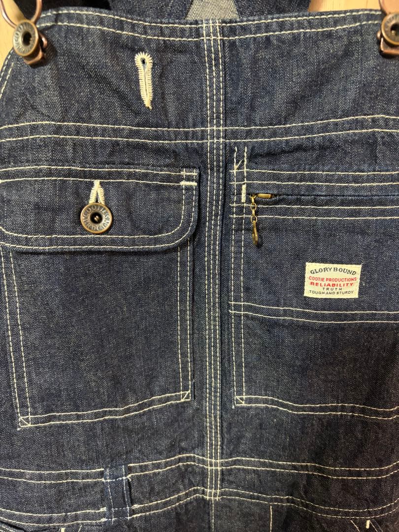 cootie オーバーオール　M インディゴ　デニム　パンツ