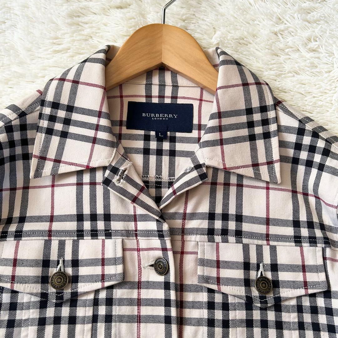 バーバリーロンドン ノバチェック ジャケット カバーオール ベージュ L