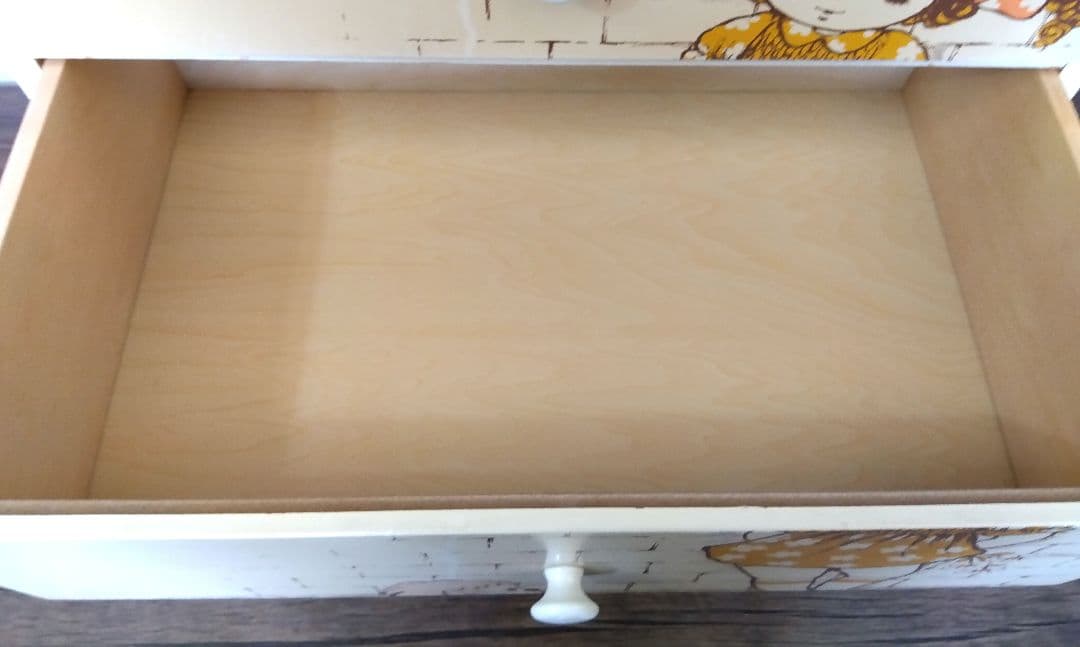 [き]昭和レトロ　女の子　犬　チェスト　大恵産業