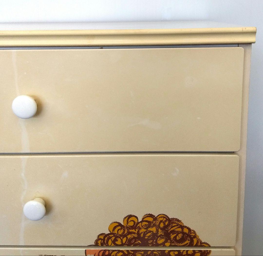 [き]昭和レトロ　女の子　犬　チェスト　大恵産業