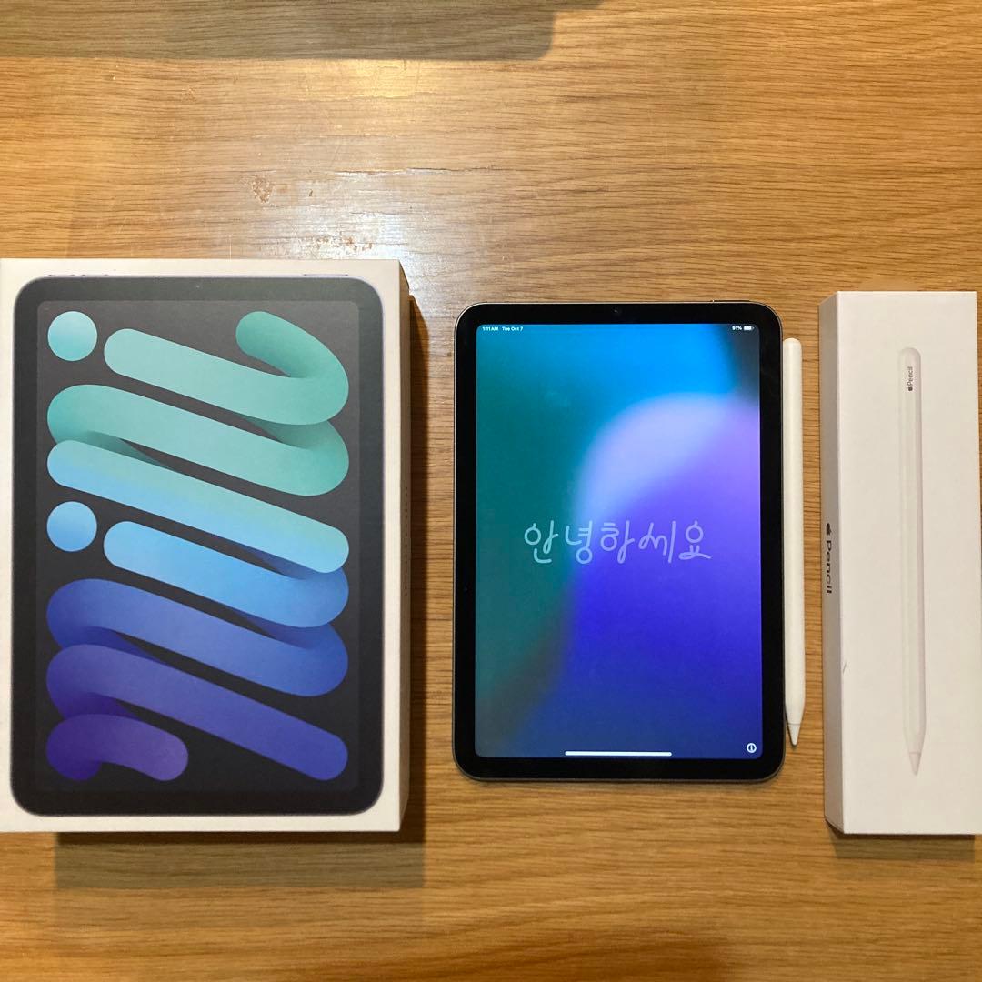 【美品】iPad mini 6 (64GB) ＋Apple Pencil 2