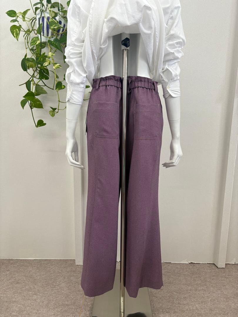 ☆CECICA☆新品未使用☆40size☆セミフレアガウチョパンツ☆ウエストゴム