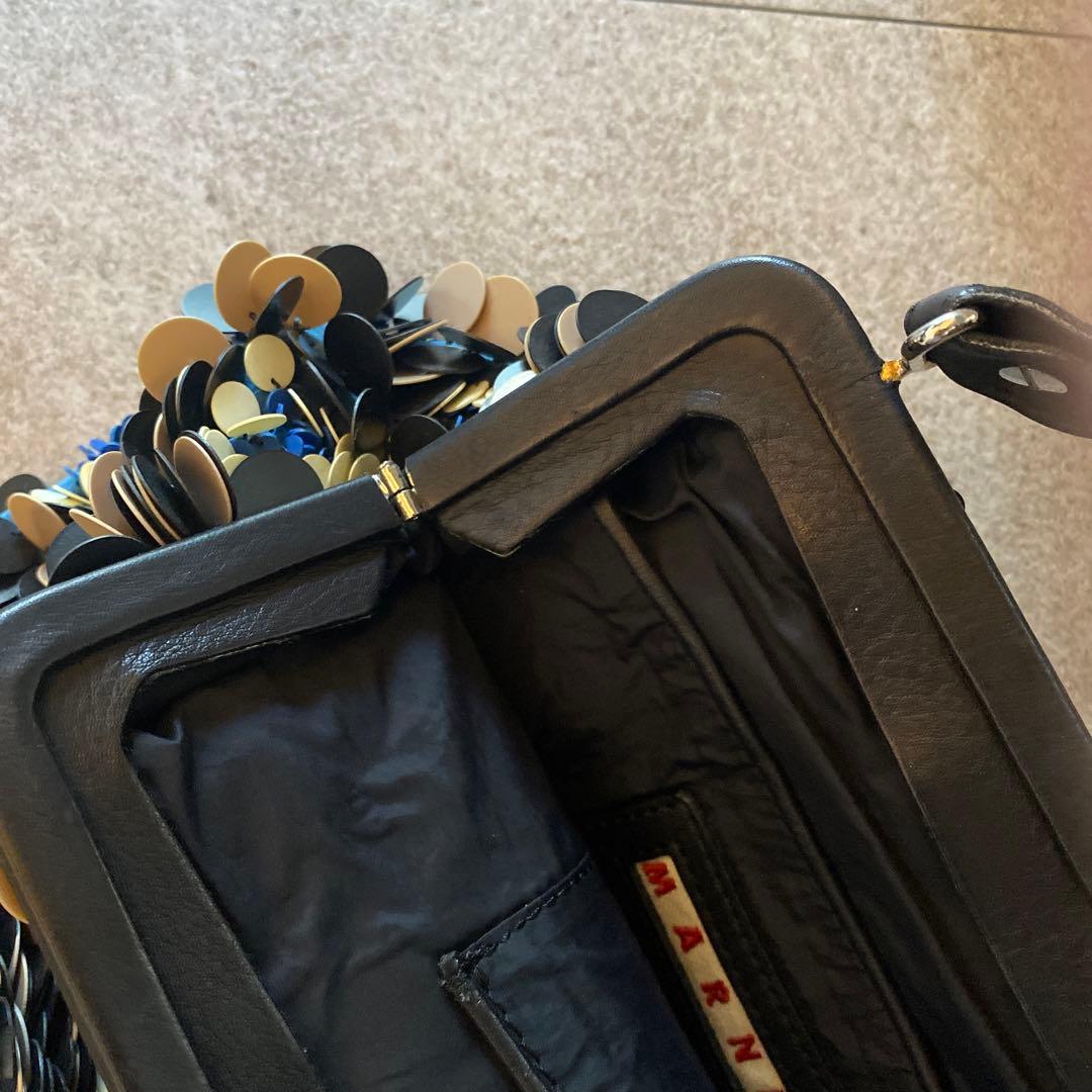 Marniマルニワンハンドルバックビジュークラッチ