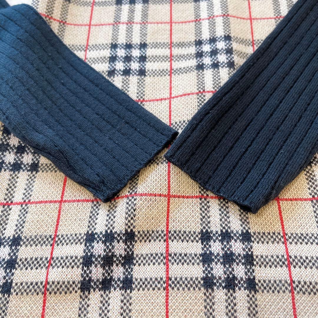 BURBERRY BLUE LABEL 切り替えニットスキッパーワンピース