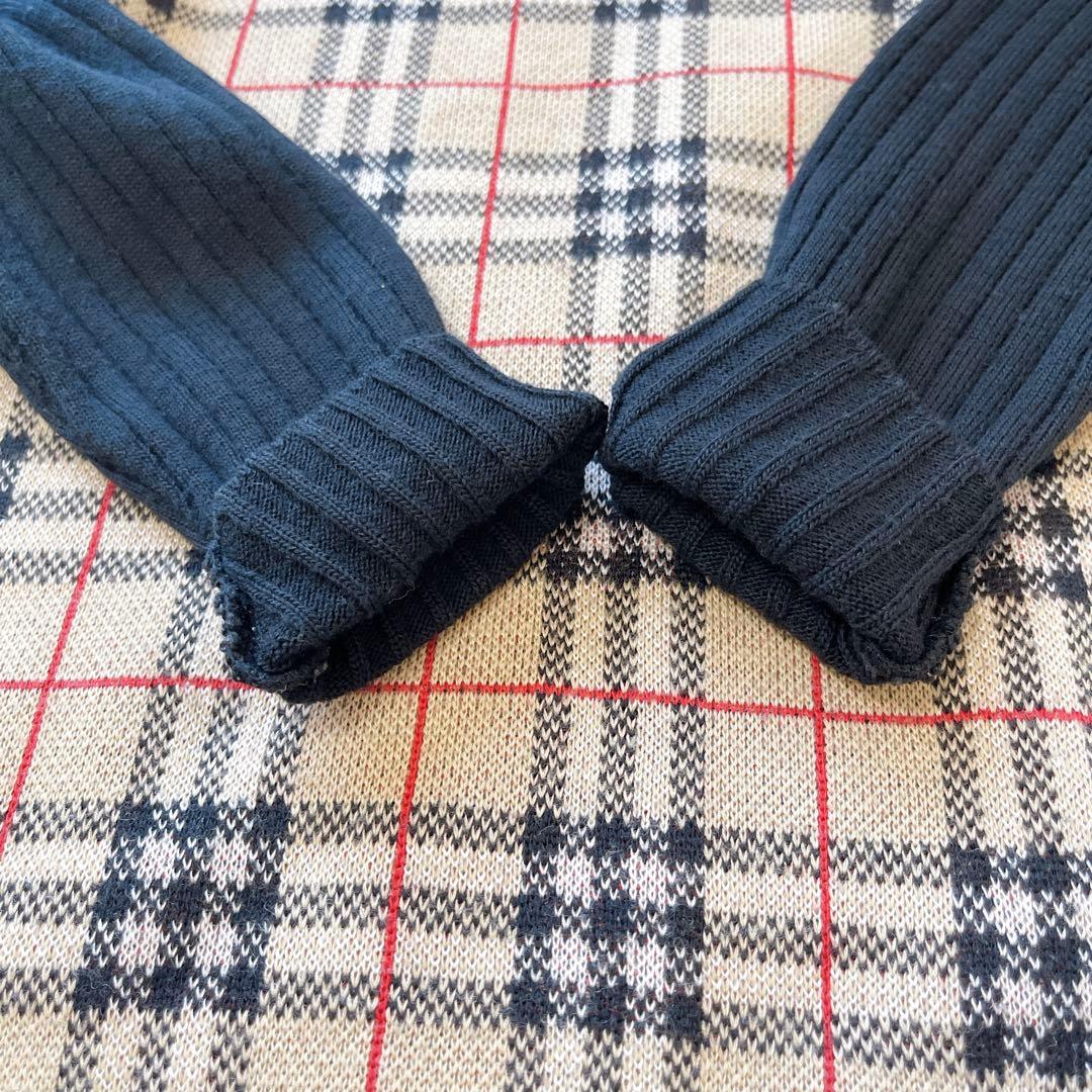 BURBERRY BLUE LABEL 切り替えニットスキッパーワンピース