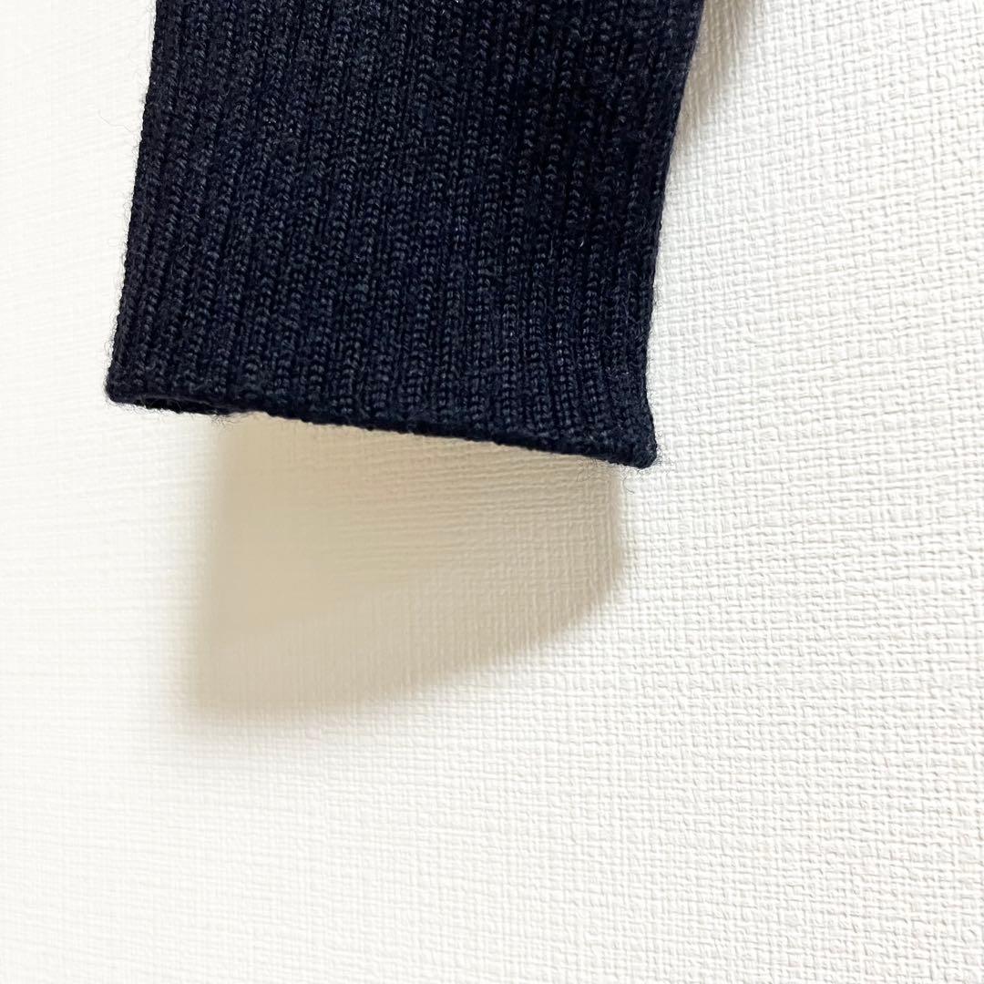 パーリーゲイツ ディズニー ニット 0 黒 ウール100% レディース