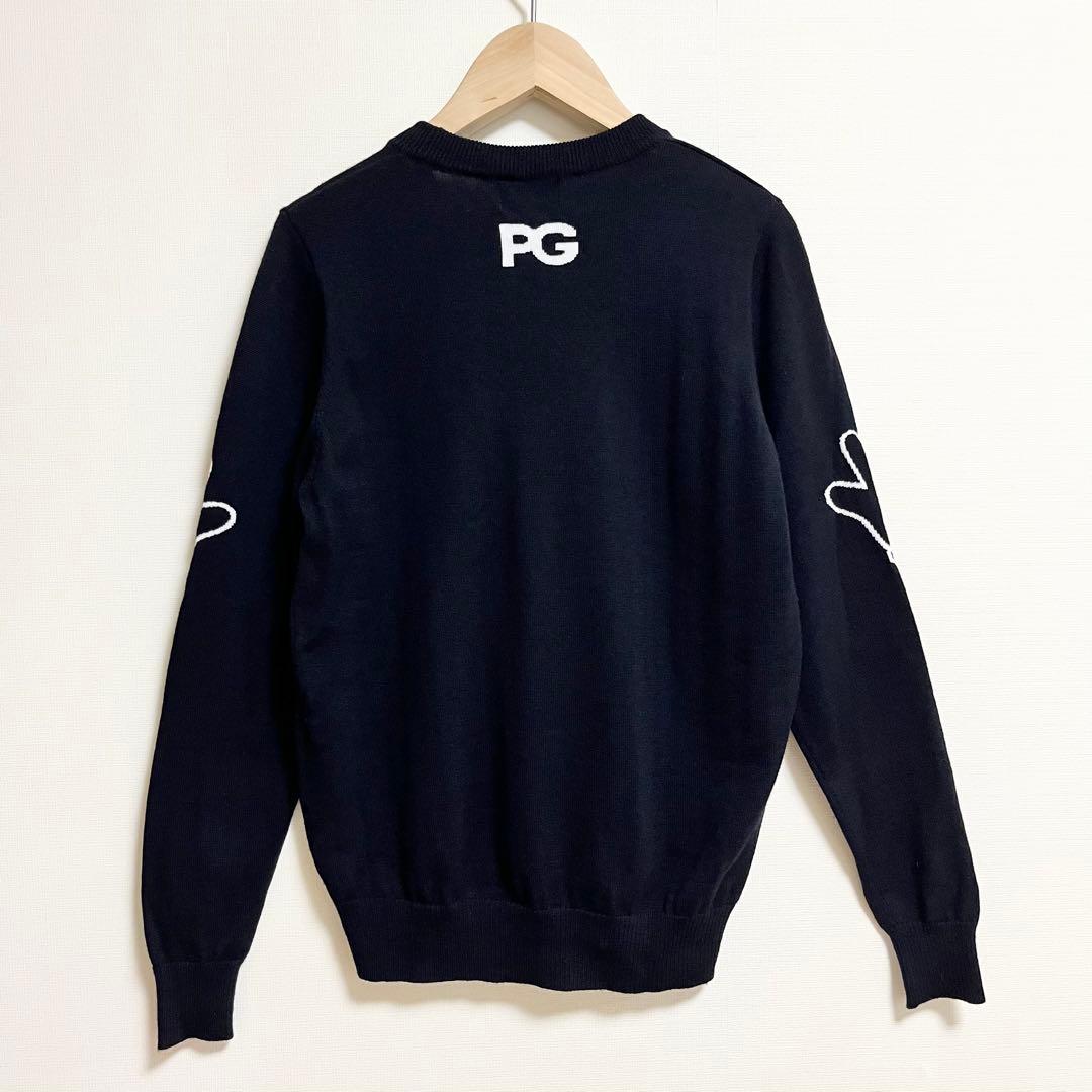 パーリーゲイツ ディズニー ニット 0 黒 ウール100% レディース