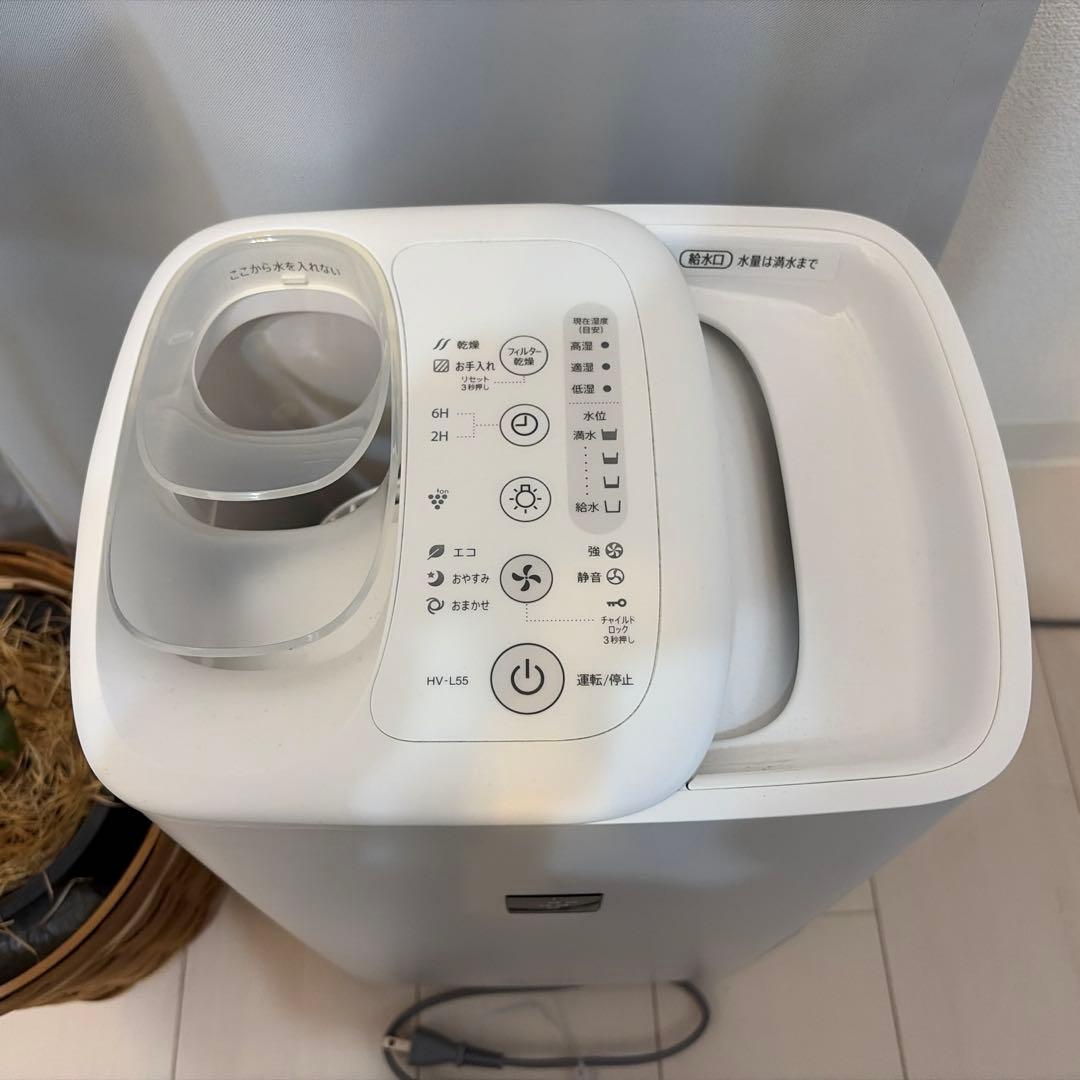 SHARP 加湿器 HV-L55-W 置き型