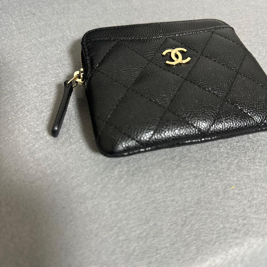 ほぼ未使用CHANEL キャビアスキン　マトラッセ　ケース