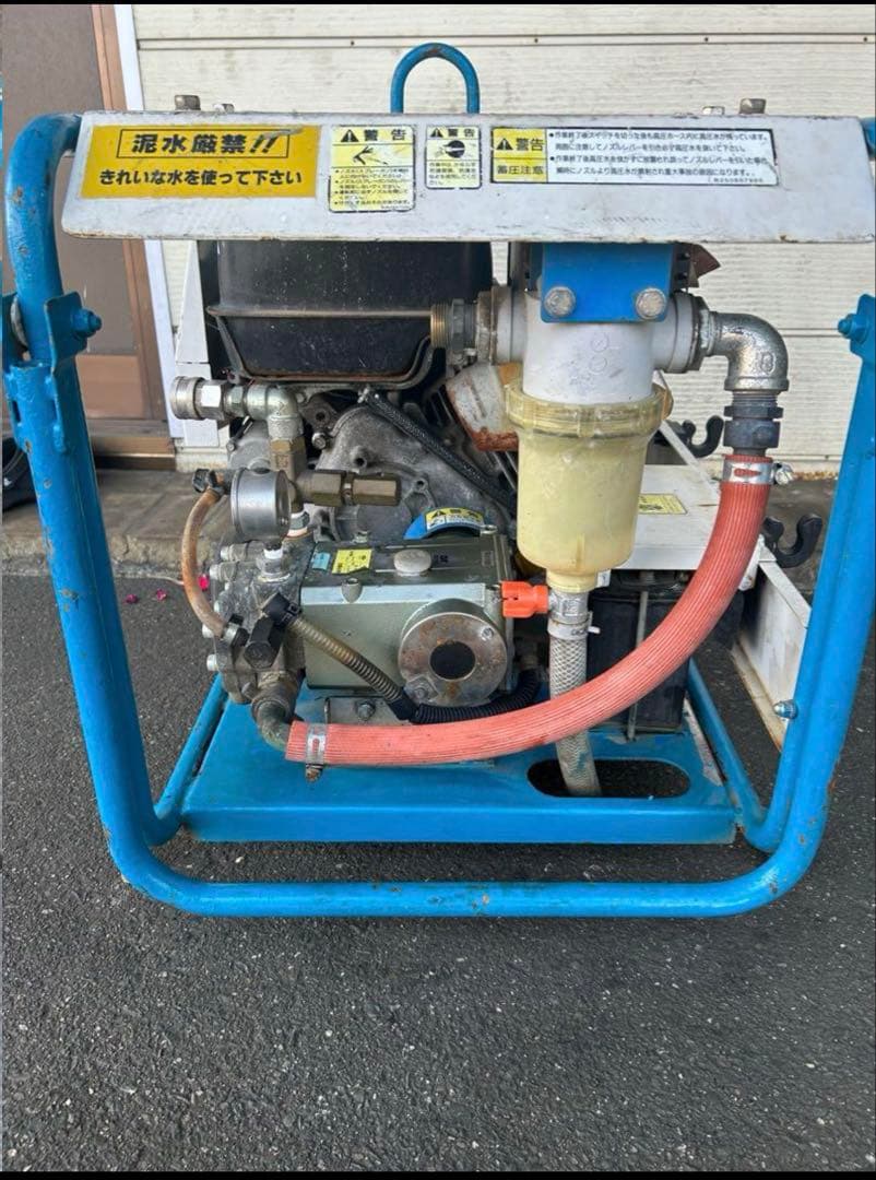 KL2★強い★ツルミ鶴見製作所エンジン式高圧洗浄機　多水量型　HPJ-680ES