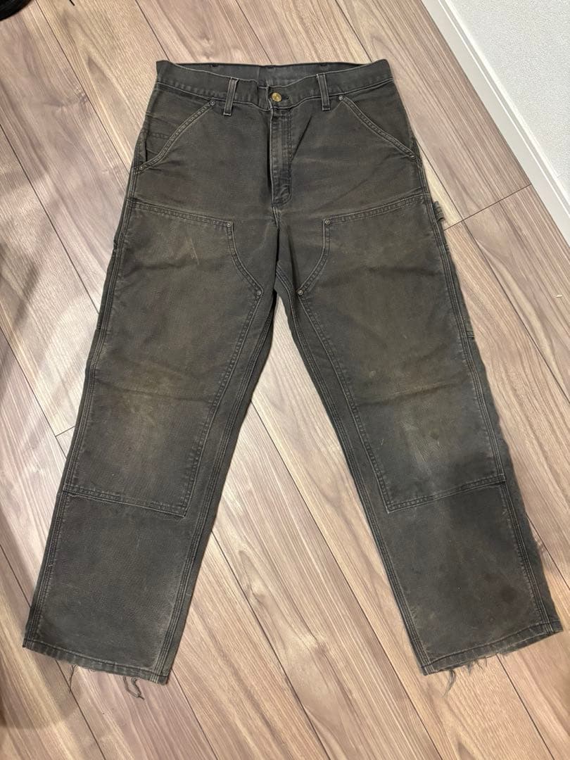 Carhartt ダブルニー　ブラック　デニム