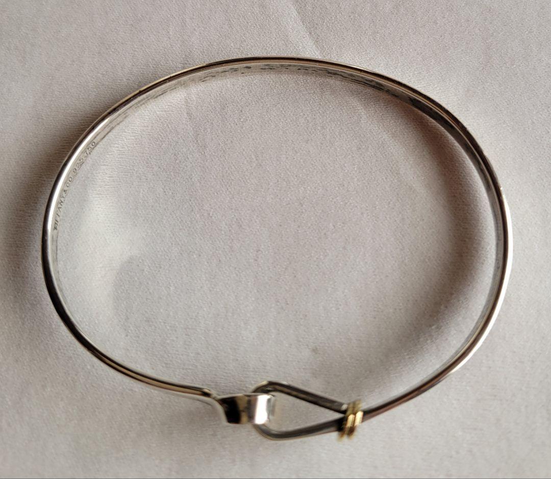 ティファニー SV925/18K フックバングル