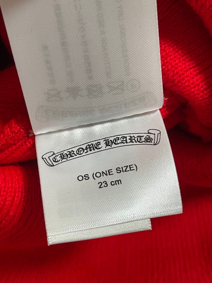 CHROME HEARTS ニット帽 レッド