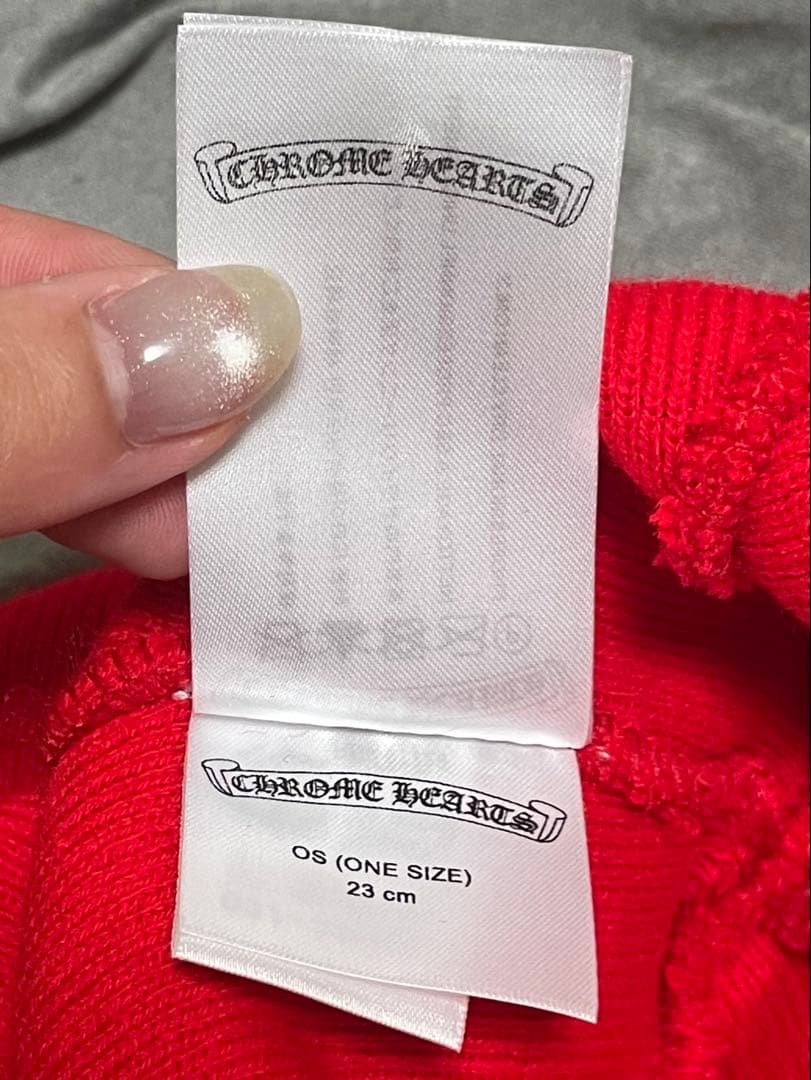 CHROME HEARTS ニット帽 レッド