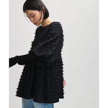 定価15,950円 新品 アダムエロペ 【逸品】ジャガードペプラムブラウス