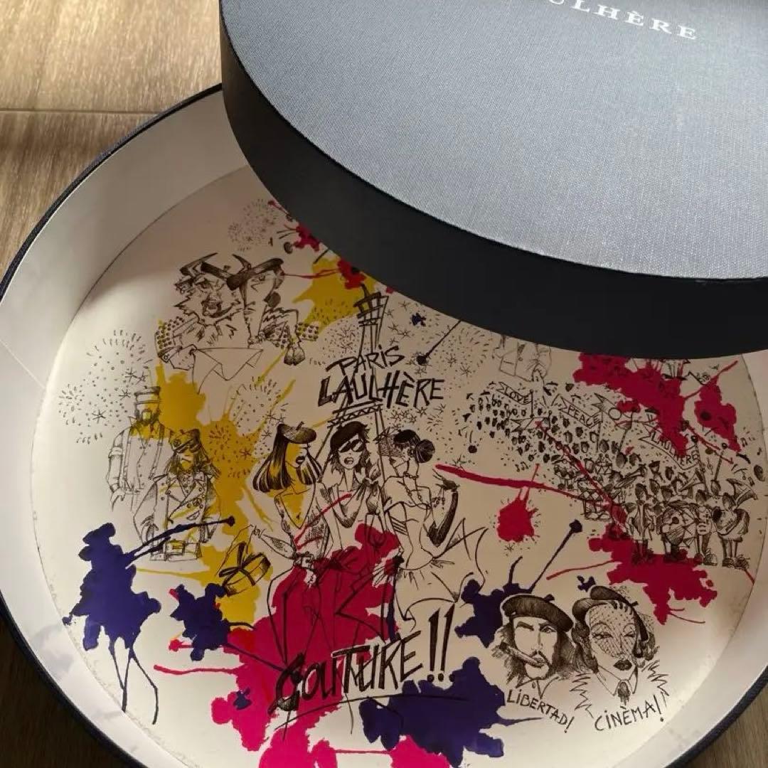 【未使用】本革ベルト LAULHERE ベレー帽 ボルドー レッド ロレール