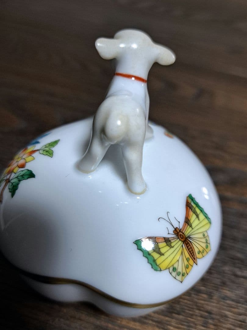 (お値下)　新品　Herend 陶磁器 　ひつじ 　ヴィクトリア　ボンボニエール