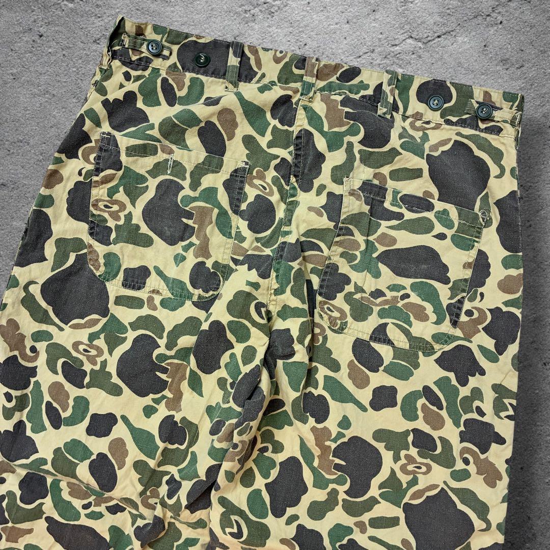 50s60sダックハンターカモW33ベイカーパンツ YKK 片爪ハンティング