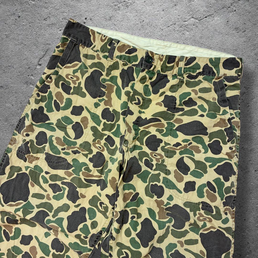 50s60sダックハンターカモW33ベイカーパンツ YKK 片爪ハンティング