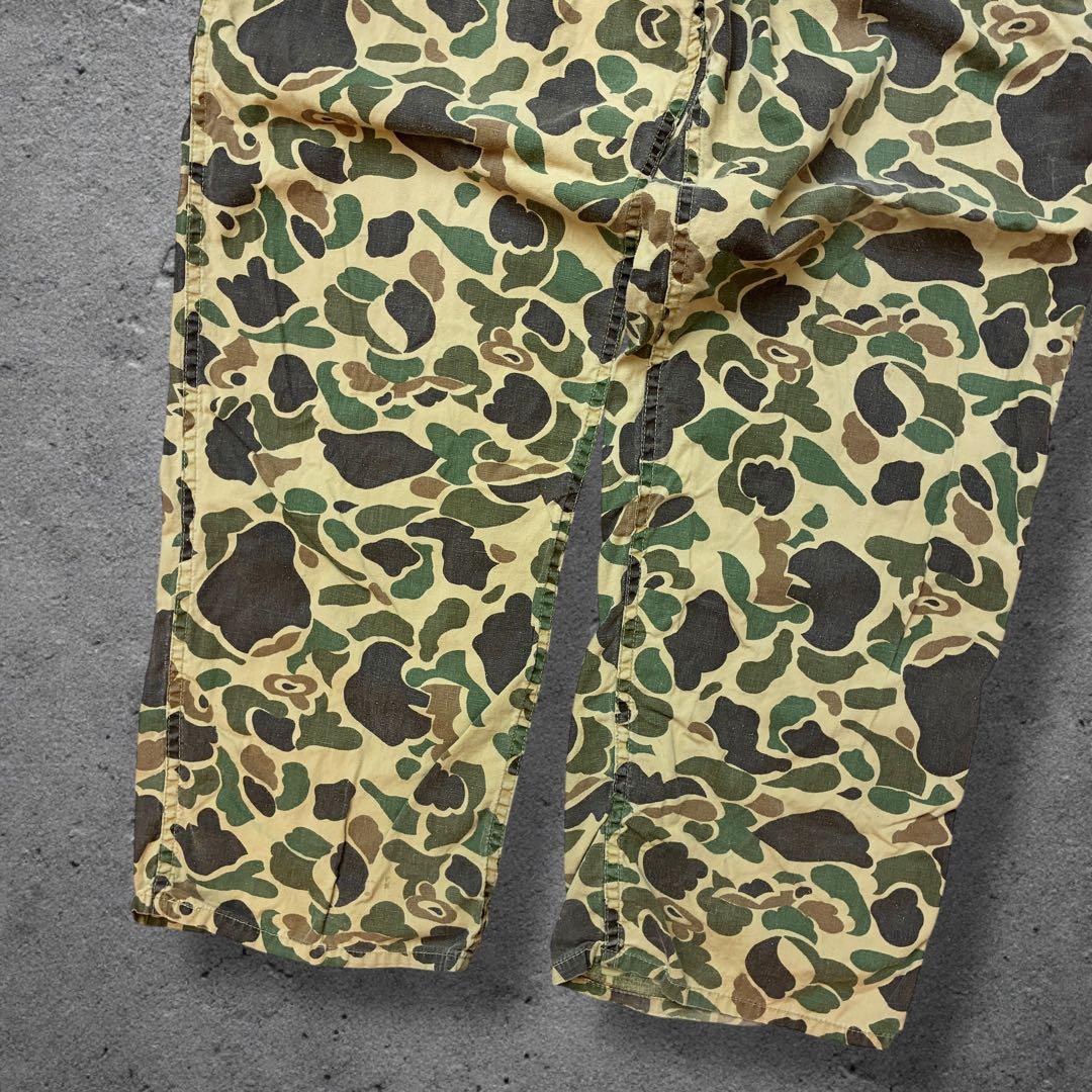 50s60sダックハンターカモW33ベイカーパンツ YKK 片爪ハンティング
