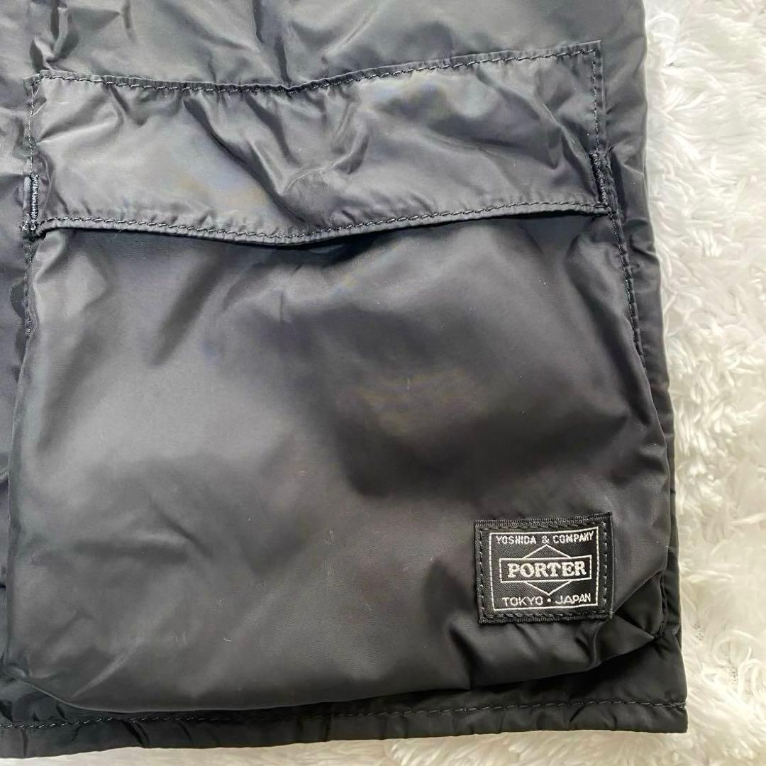 【美品】 PORTER ポーター グロサリーバッグ 黒 現行 完売品 折り畳み