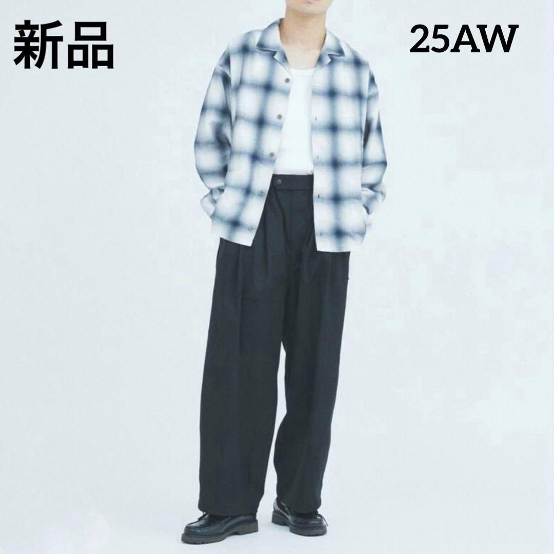 25年製　J.S.stead リラックス　オンブレオープンカラーシャツ