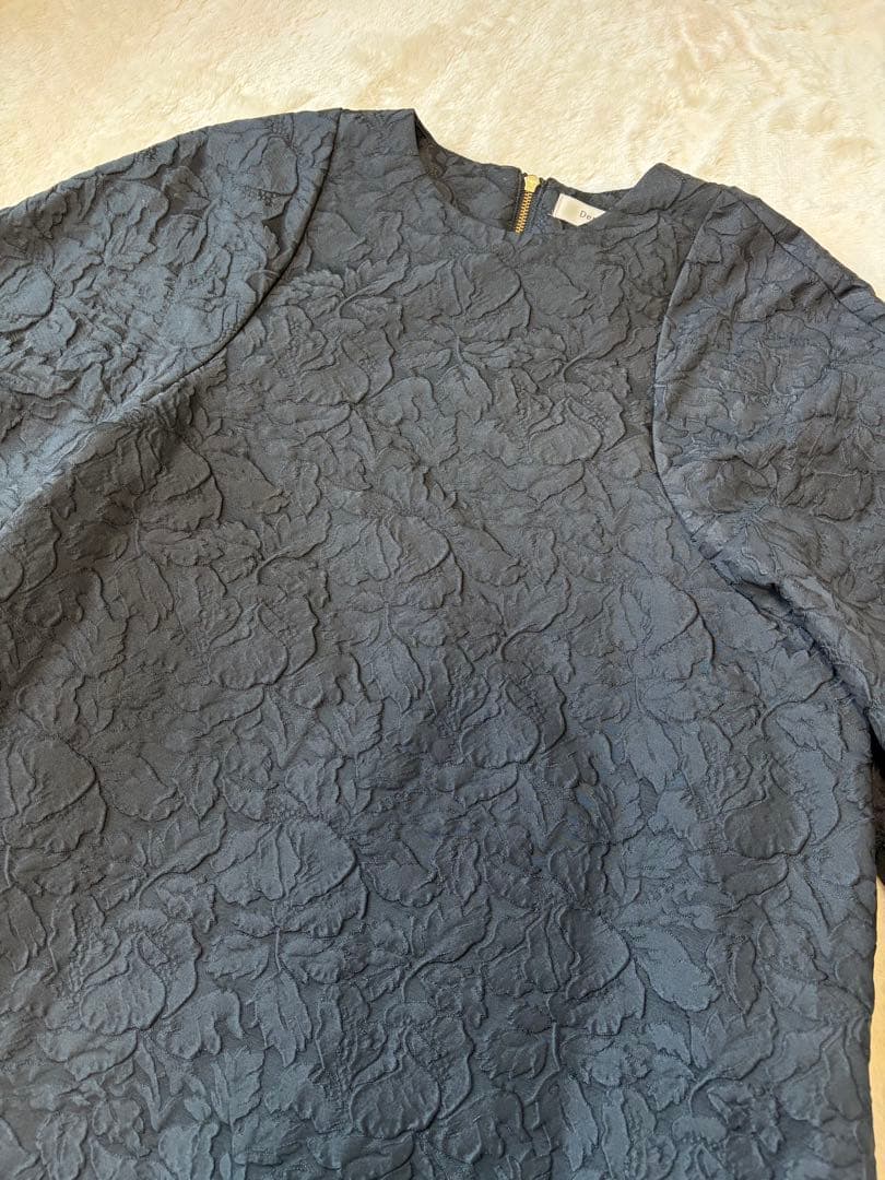 美品✨【デミルクスビームス】ジャガードAライン　フレア　ワンピース36