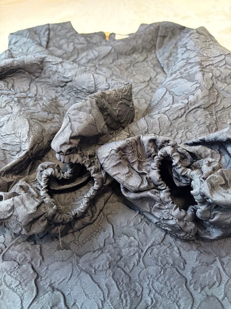 美品✨【デミルクスビームス】ジャガードAライン　フレア　ワンピース36