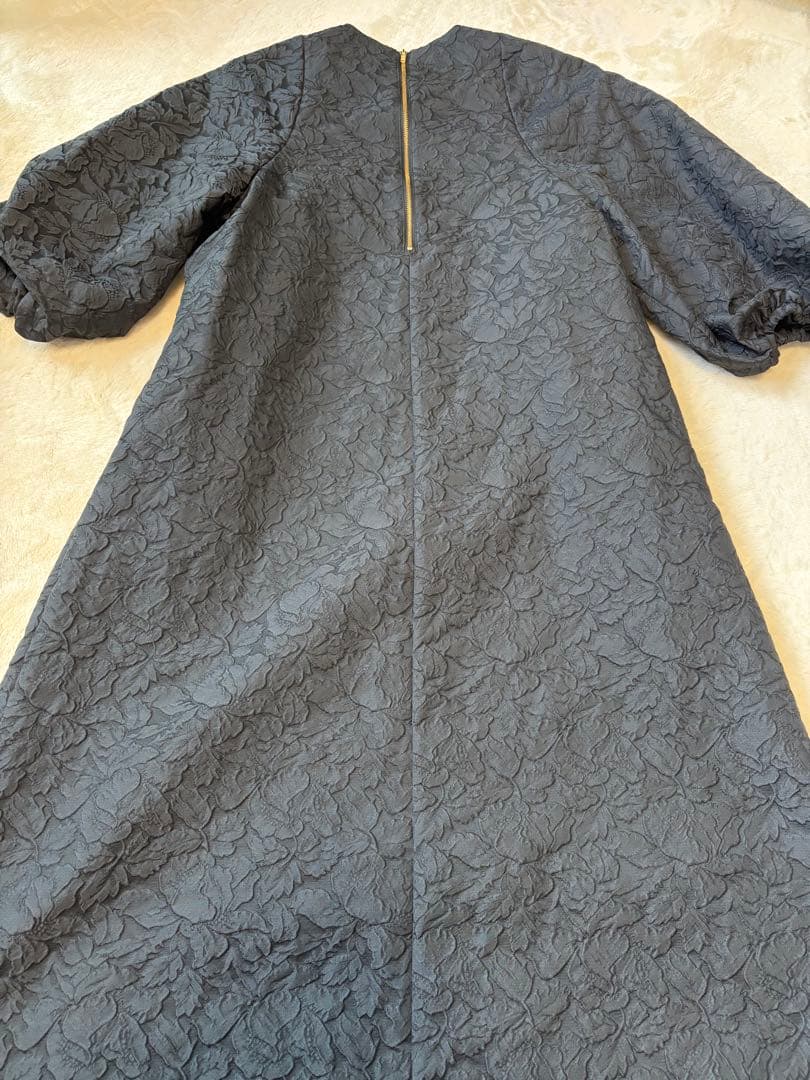 美品✨【デミルクスビームス】ジャガードAライン　フレア　ワンピース36