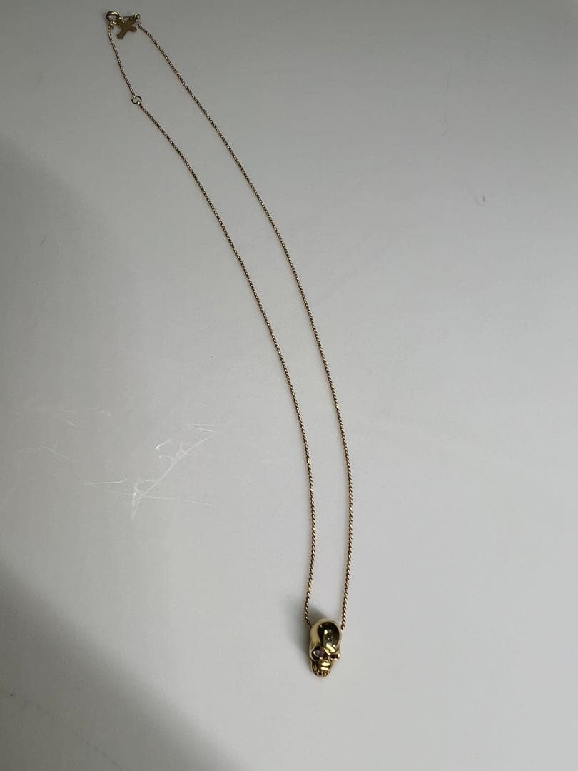 コク 初貝仁美 スカルネックレス k18