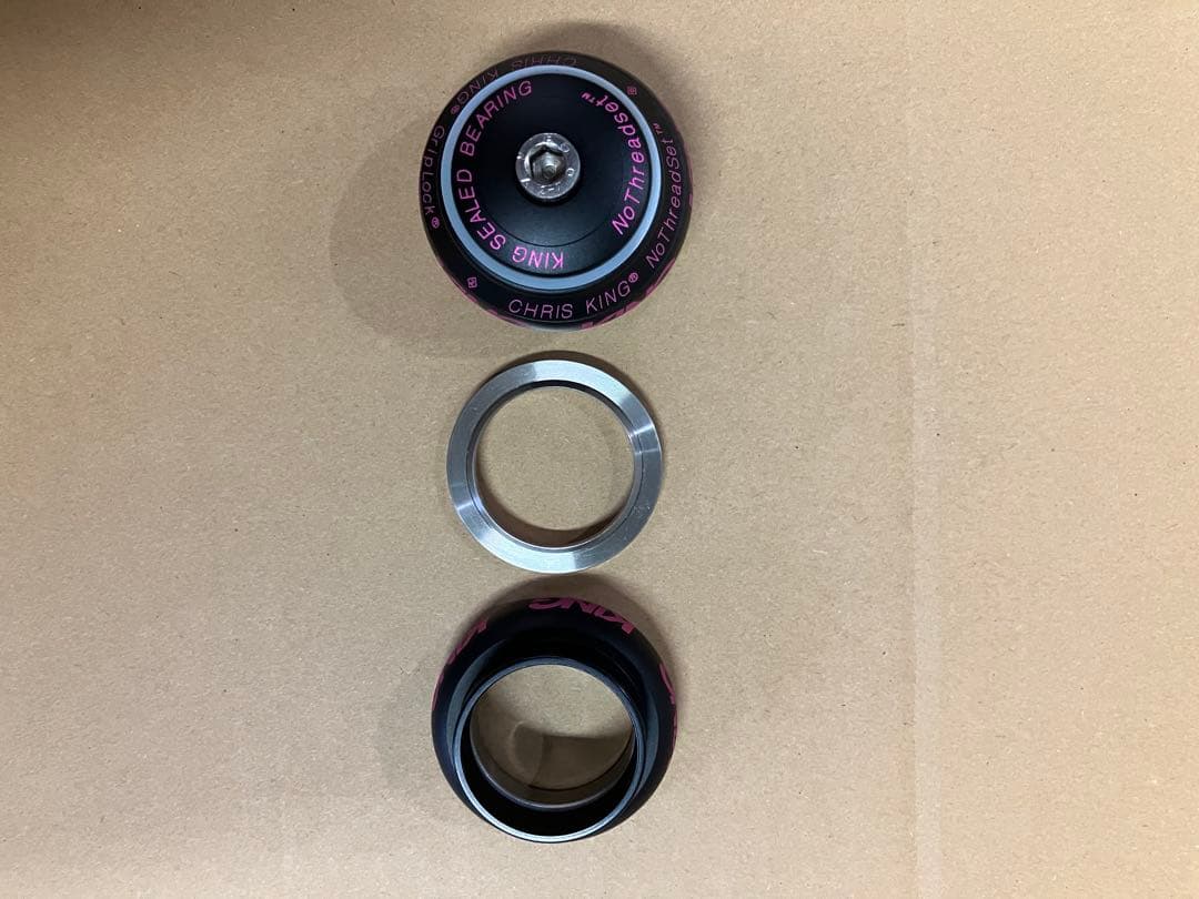 パーツ Nothreadset 1 1/8 inch twotoneblackpunch