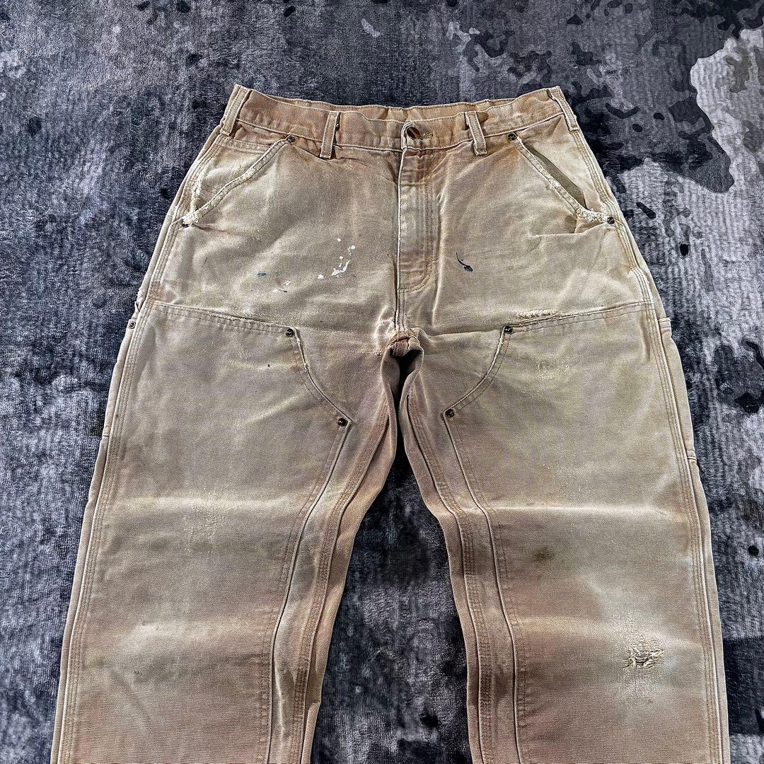 コメ欄セール！USA製 スペシャル 良フェード ダック地 ゆるだぼ 一点物