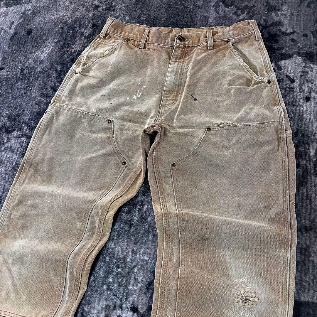 コメ欄セール！USA製 スペシャル 良フェード ダック地 ゆるだぼ 一点物