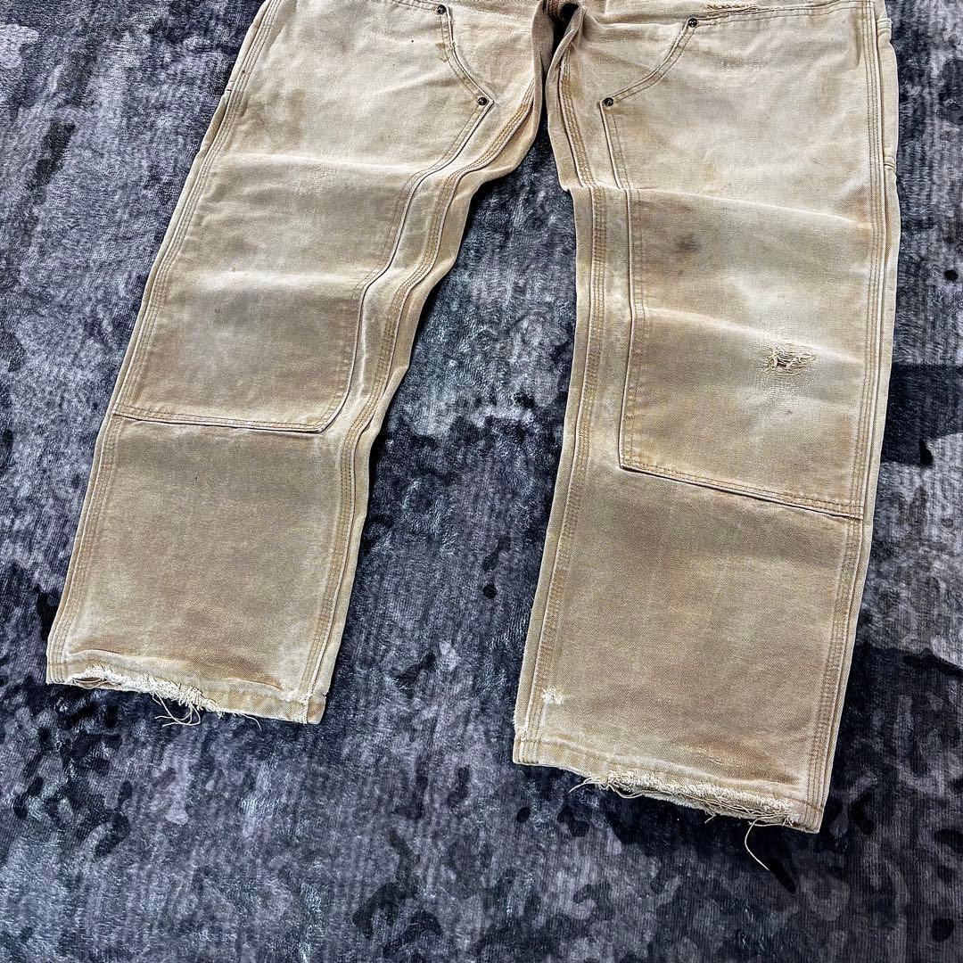 コメ欄セール！USA製 スペシャル 良フェード ダック地 ゆるだぼ 一点物