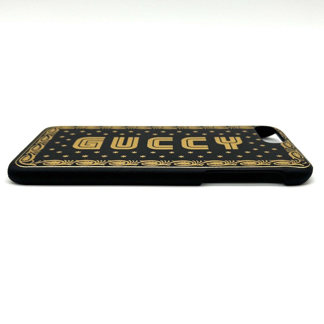 GUCCI グッチ GUCCY スターフレーム iPhone7+/8+ケース 黒