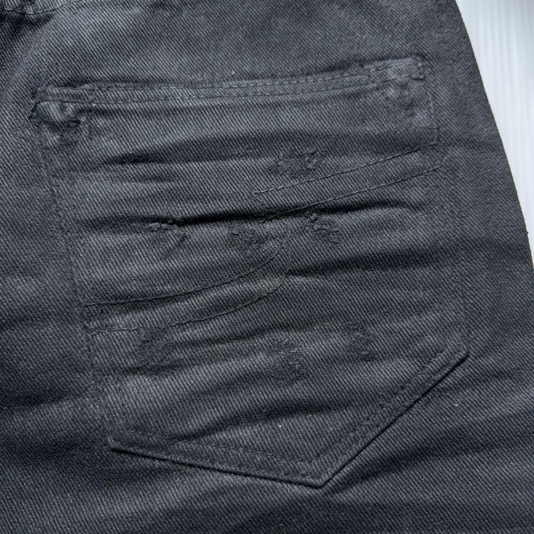 パンツ semantic 00s y2k coating repair denim