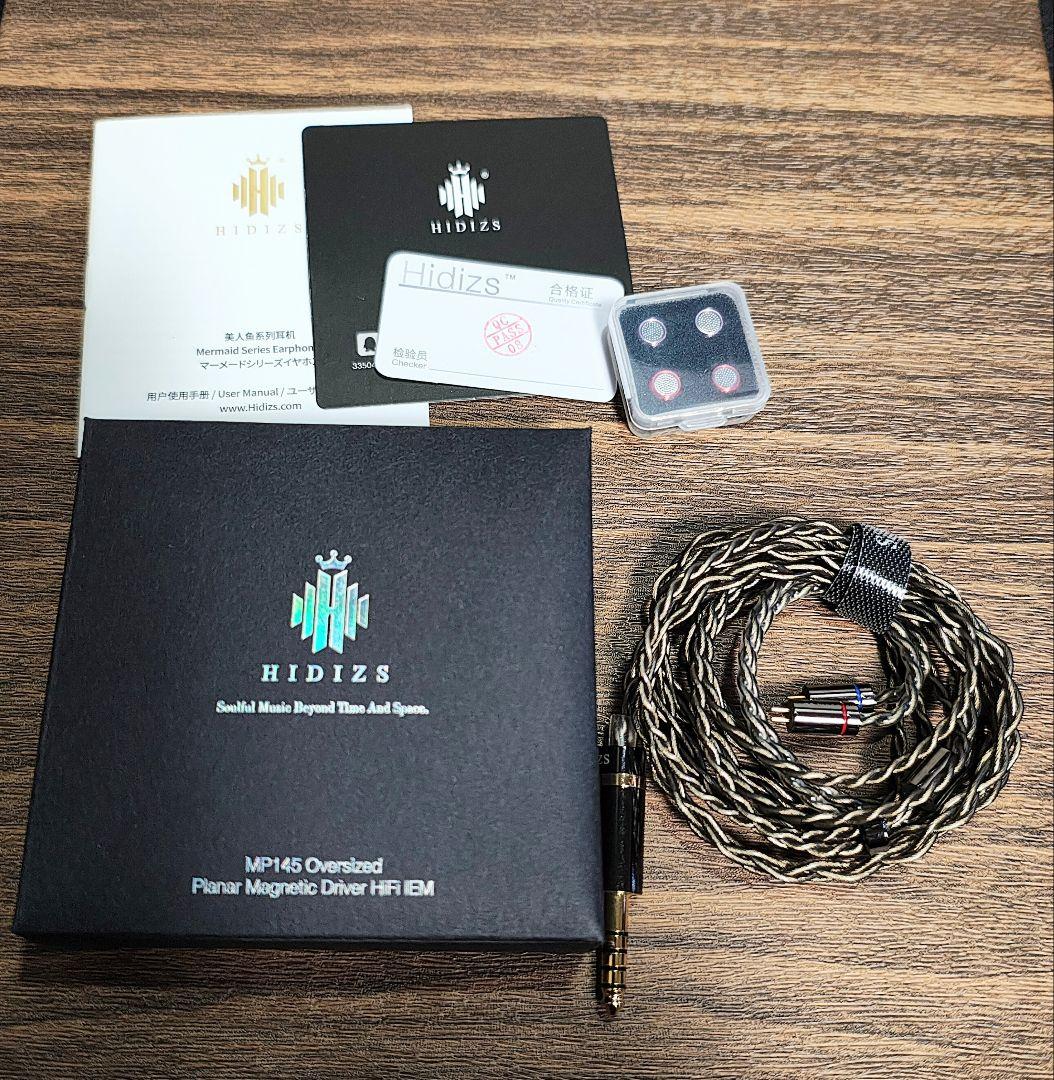 《美品》Hidizs MP145 4.4mm 平面駆動ドライバーイヤホン《完品》