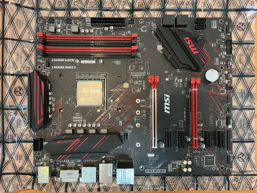グラフィックボード・グラボ・ビデオカード MSI B450 GAMING PLUS + AMD Ryzen 5 2600X
