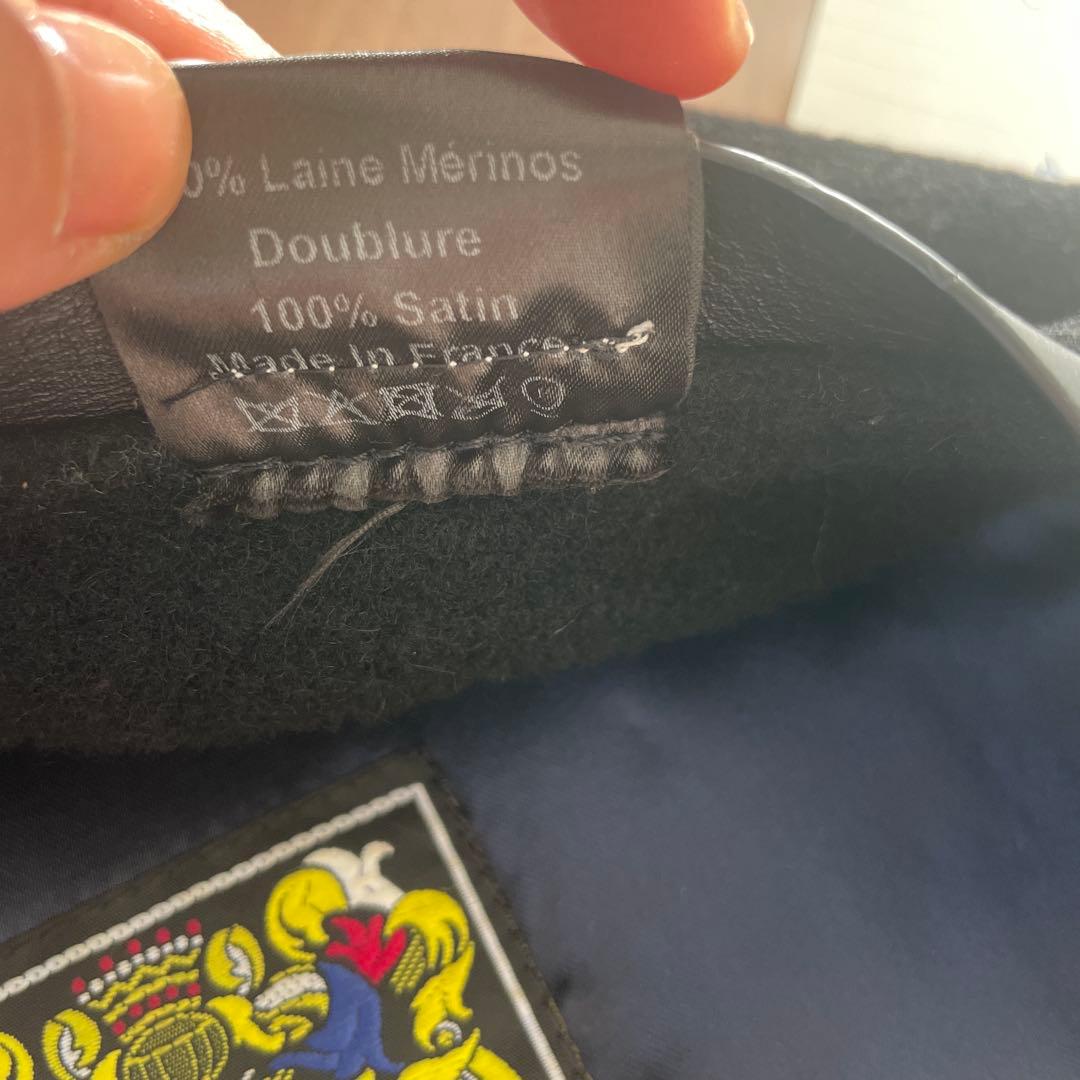 LAULHERE ベレー帽　黒　メンズ