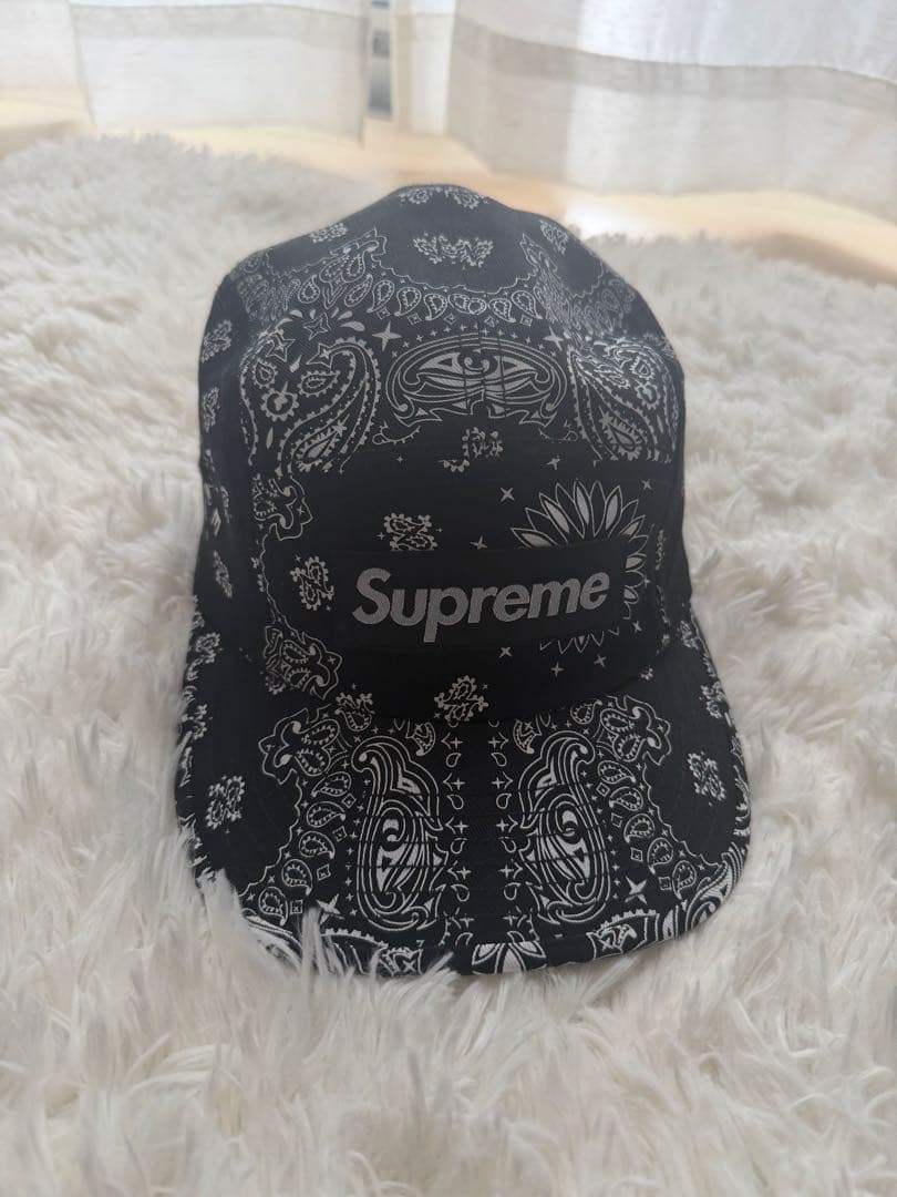 Supreme バンダナ柄 キャップ