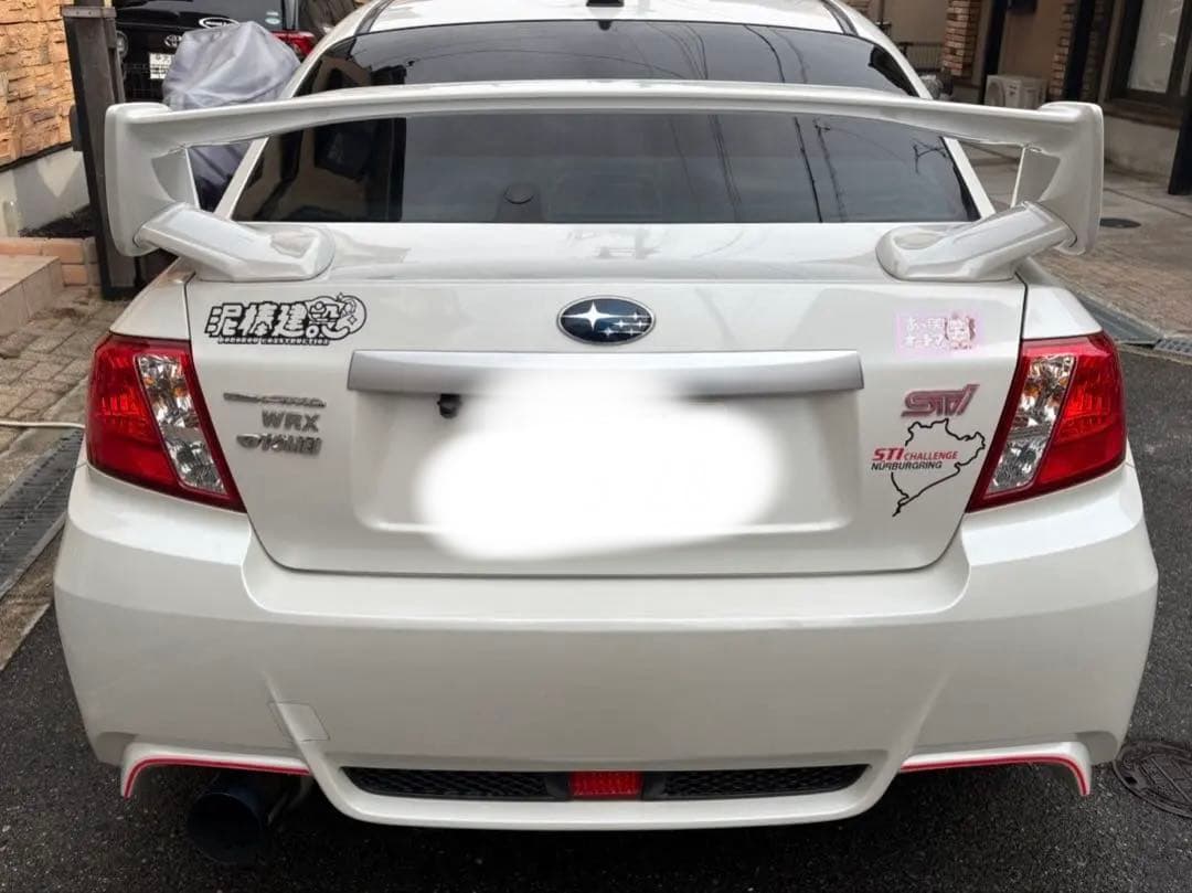 SUBARU スバル純正ウィング GVB インプレッサ WRX STi ホワイト