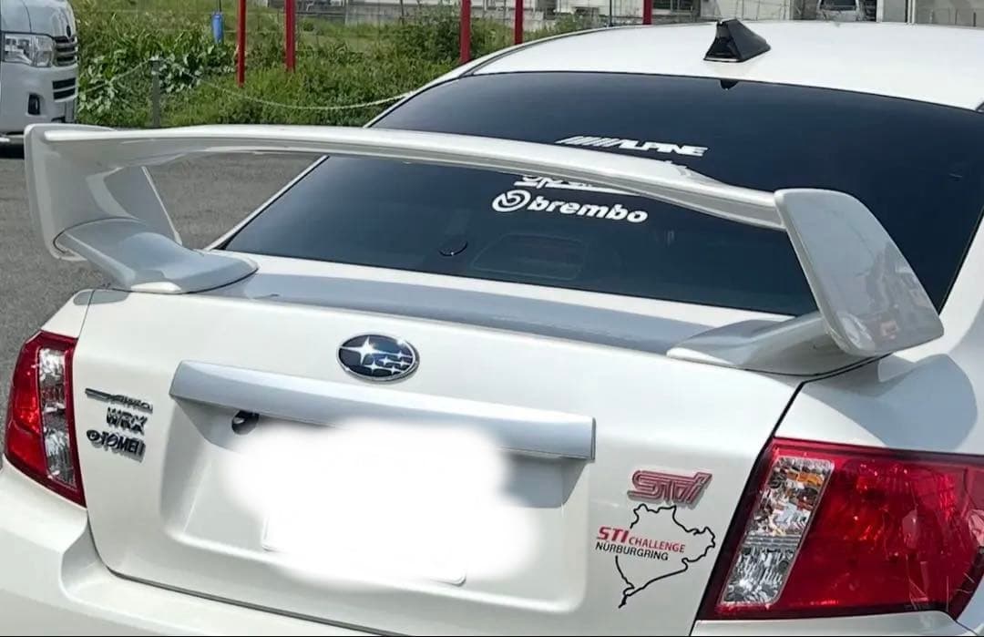 SUBARU スバル純正ウィング GVB インプレッサ WRX STi ホワイト