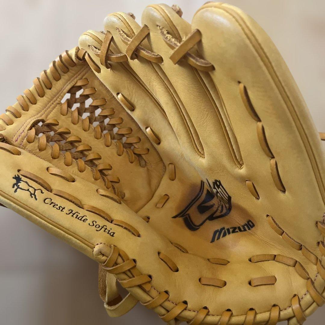 Mizuno Super Soft 野球グローブ イエロー