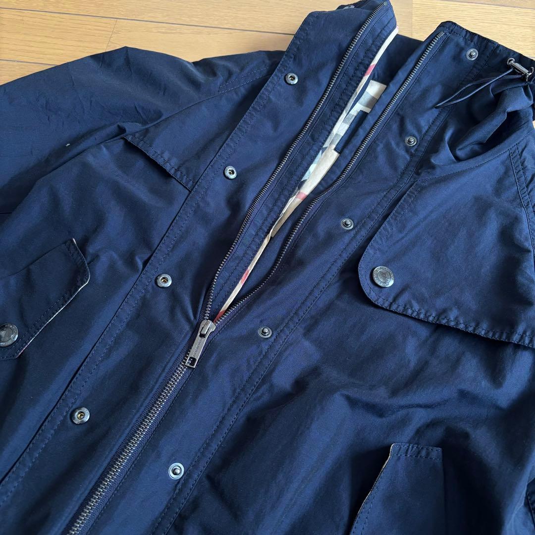 バーバリーロンドン ジャケット ブルゾン　メガチェック　ネイビー サイズ38