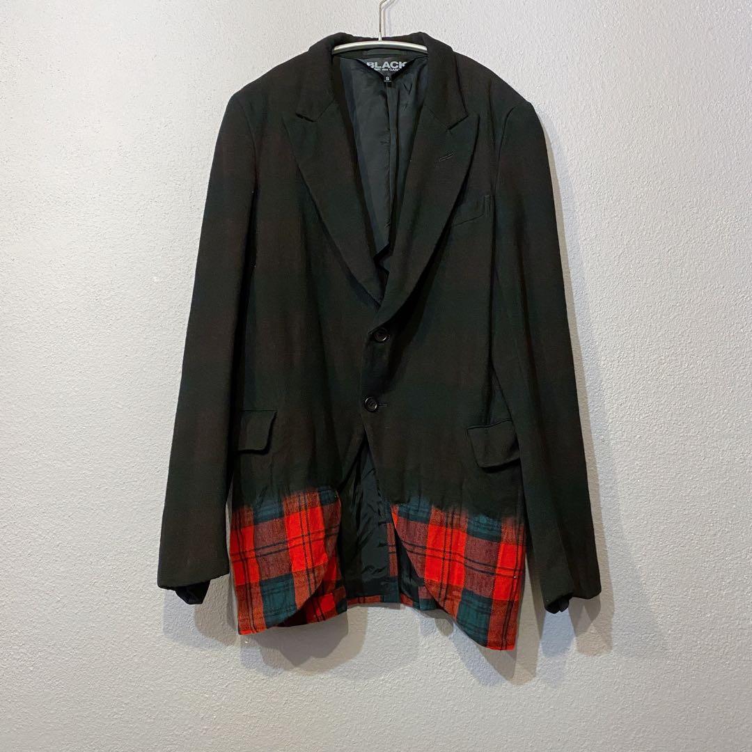 ブラックコムデギャルソン 製品染めウール縮絨ジャケット