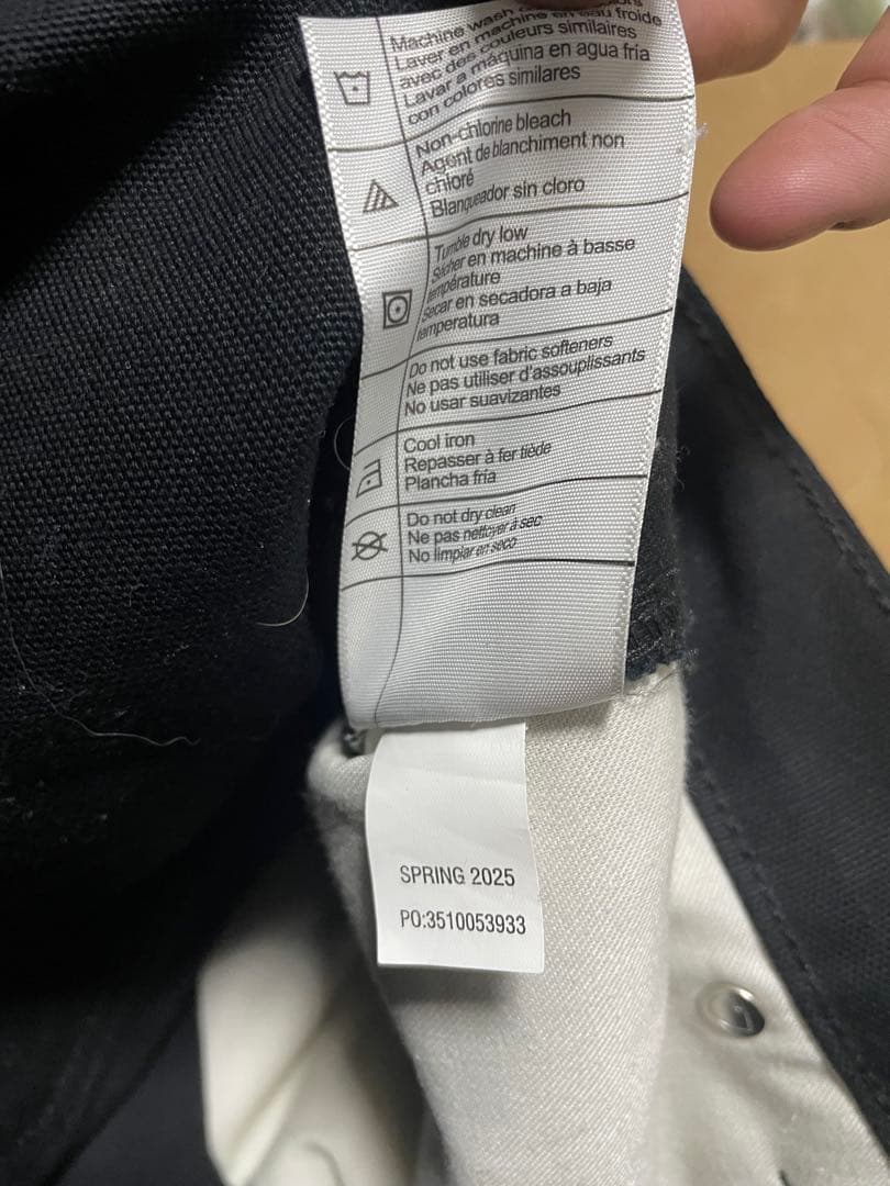 Carhartt ダブルニー 黒 32×30